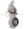 Thigh Restraint Straps Sling Leg Spreader Open Restraint Belt Bondage Harness with Wrist Cuffs BDSM Sex Position Aid Adult Toys