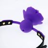 Silicone Rose Ball Gag Nipple Bondage Lace Flower Open Mouth Gags Oral Fixation Adult Sex Toys For Couples Adult BDSM Game