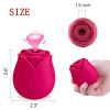 Rose Sex Toy For Women;  Waterproof Vaginal Suction Vibrator;  Intimate Nipple Sucking Cup;  Oral Clitoral Stimulato