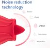 Rose Sex Toy For Women;  Waterproof Vaginal Suction Vibrator;  Intimate Nipple Sucking Cup;  Oral Clitoral Stimulato